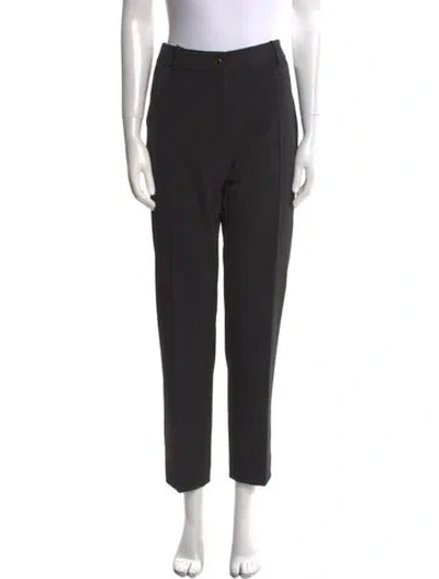 Pre-owned Weekend Max Mara Straight Leg Pants In Black