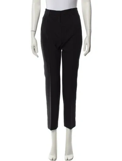 Pre-owned Weekend Max Mara Straight Leg Pants In Black