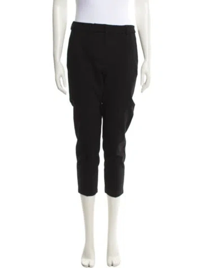 Pre-owned Weekend Max Mara Straight Leg Pants In Black