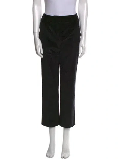Pre-owned Weekend Max Mara Straight Leg Pants In Black