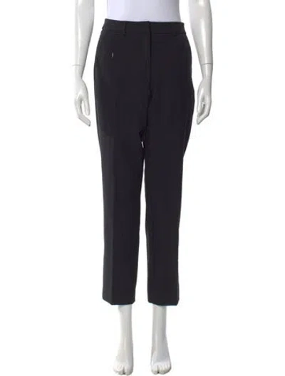 Pre-owned Weekend Max Mara Straight Leg Pants In Black