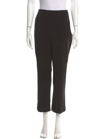 Pre-owned Weekend Max Mara Straight Leg Pants In Black