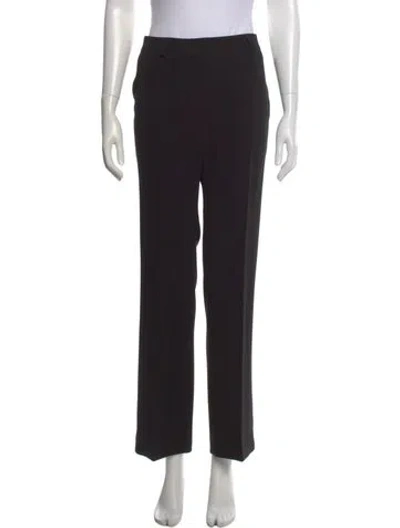 Pre-owned Weekend Max Mara Straight Leg Pants In Black