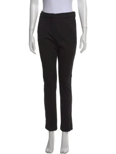 Pre-owned Weekend Max Mara Straight Leg Pants In Black