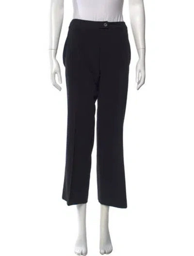Pre-owned Weekend Max Mara Straight Leg Pants In Black