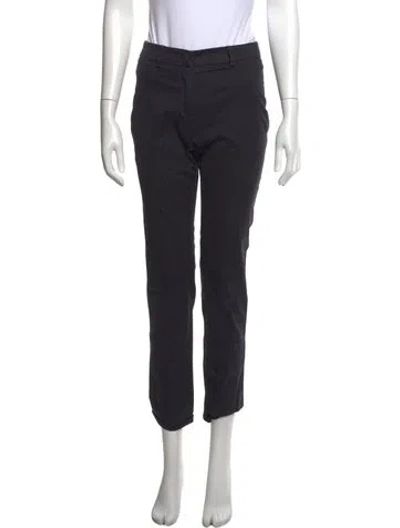 Pre-owned Weekend Max Mara Straight Leg Pants In Black