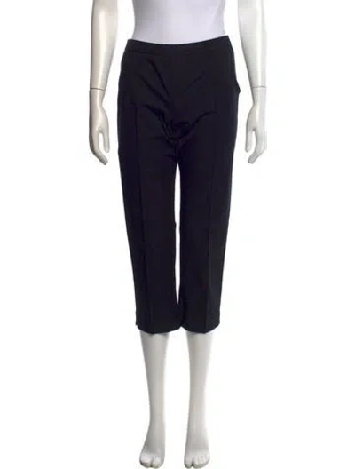 Pre-owned Weekend Max Mara Straight Leg Pants In Black