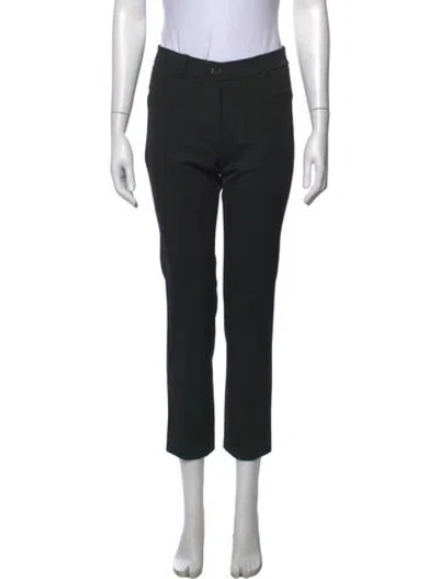 Pre-owned Weekend Max Mara Straight Leg Pants In Black