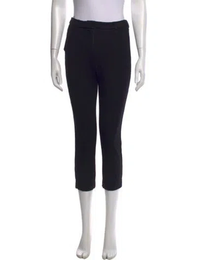 Pre-owned Weekend Max Mara Straight Leg Pants In Black