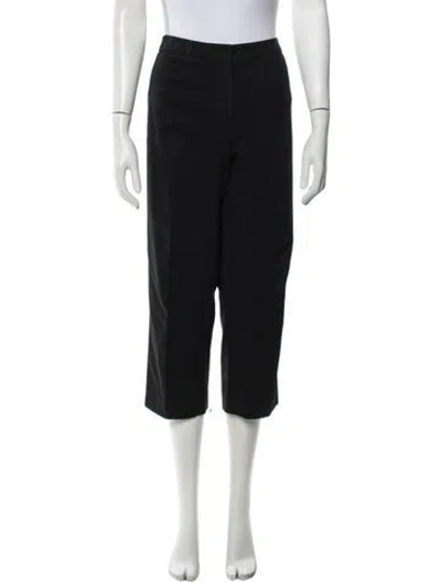 Pre-owned Weekend Max Mara Straight Leg Pants In Black