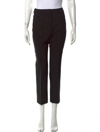 Pre-owned Weekend Max Mara Straight Leg Pants In Black