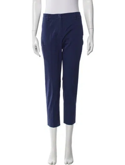 Pre-owned Weekend Max Mara Straight Leg Pants In Blue