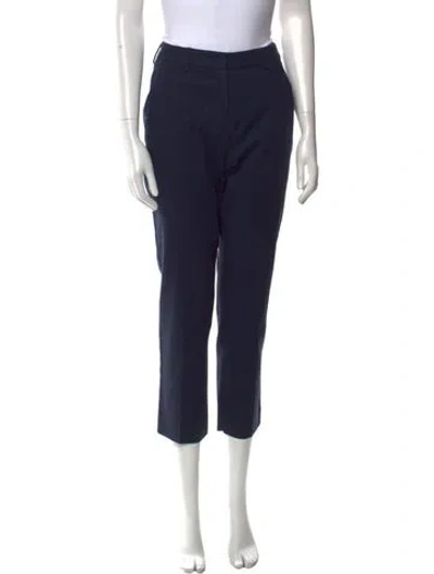 Pre-owned Weekend Max Mara Straight Leg Pants In Blue