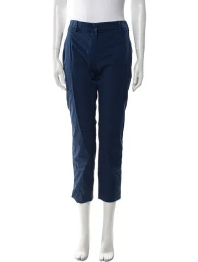Pre-owned Weekend Max Mara Straight Leg Pants In Blue