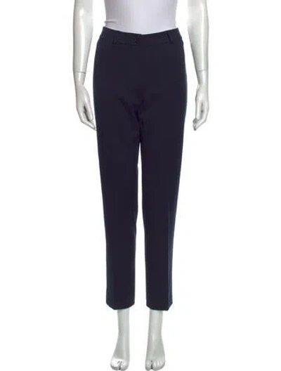 Pre-owned Weekend Max Mara Straight Leg Pants In Blue