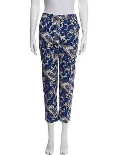 Pre-owned Weekend Max Mara Straight Leg Pants In Blue
