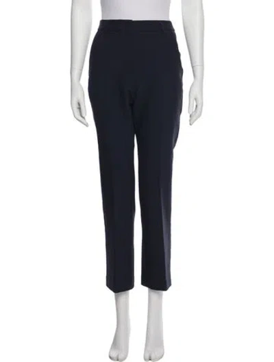 Pre-owned Weekend Max Mara Straight Leg Pants In Blue