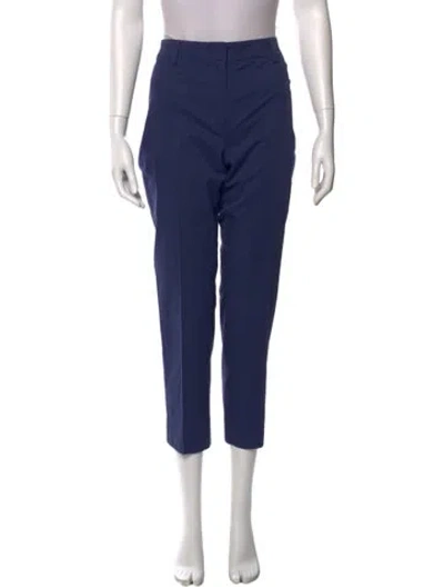 Pre-owned Weekend Max Mara Straight Leg Pants In Blue