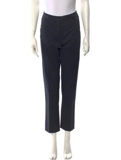Pre-owned Weekend Max Mara Straight Leg Pants In Blue