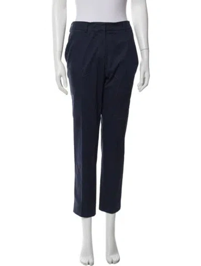 Pre-owned Weekend Max Mara Straight Leg Pants In Blue
