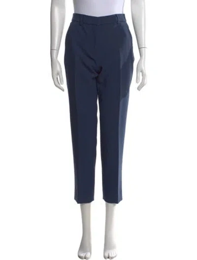 Pre-owned Weekend Max Mara Straight Leg Pants In Blue