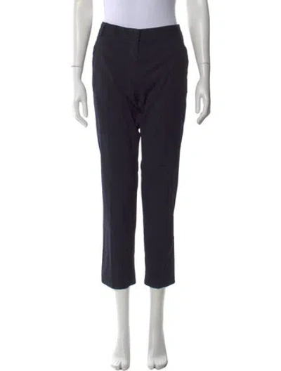 Pre-owned Weekend Max Mara Straight Leg Pants In Blue