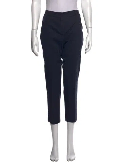 Pre-owned Weekend Max Mara Straight Leg Pants In Blue