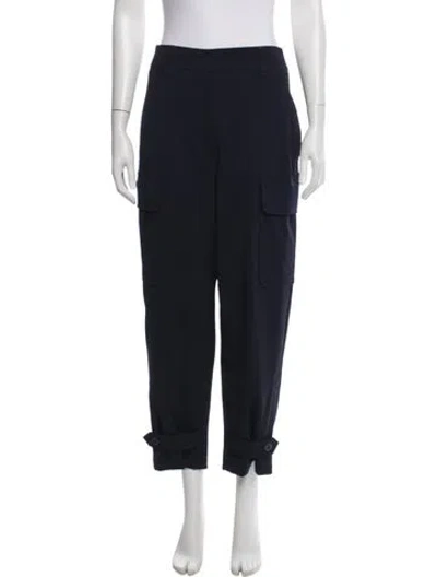 Pre-owned Weekend Max Mara Straight Leg Pants In Blue