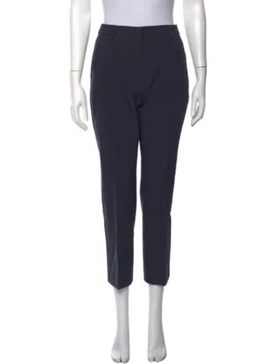 Pre-owned Weekend Max Mara Straight Leg Pants In Blue