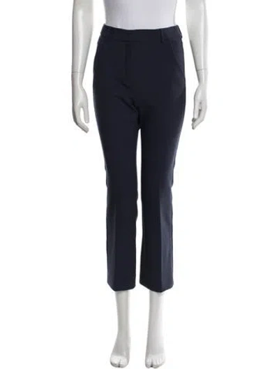 Pre-owned Weekend Max Mara Straight Leg Pants In Blue