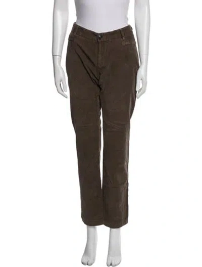 Pre-owned Weekend Max Mara Straight Leg Pants In Brown