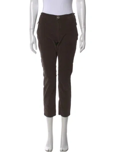 Pre-owned Weekend Max Mara Straight Leg Pants In Brown