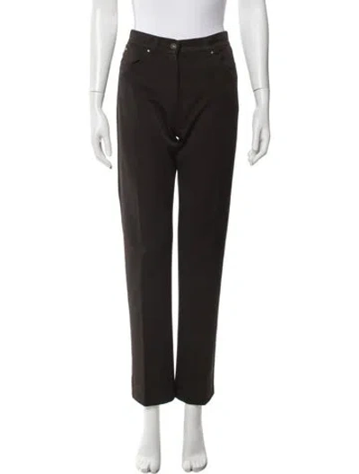 Pre-owned Weekend Max Mara Straight Leg Pants In Brown