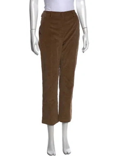 Pre-owned Weekend Max Mara Straight Leg Pants In Brown