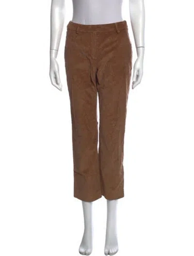 Pre-owned Weekend Max Mara Straight Leg Pants In Brown