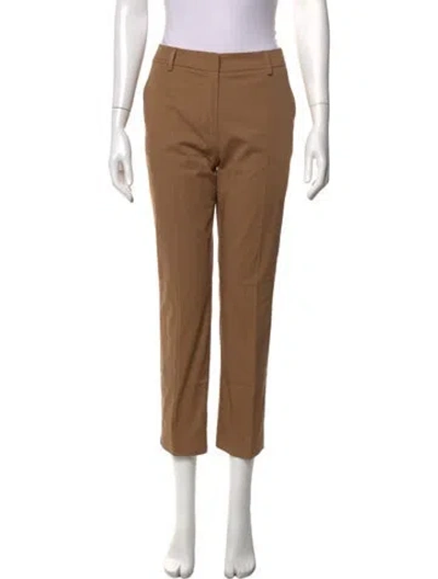 Pre-owned Weekend Max Mara Straight Leg Pants In Brown