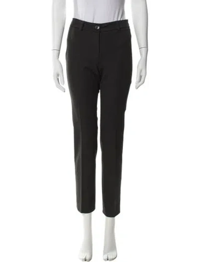 Pre-owned Weekend Max Mara Straight Leg Pants In Gray