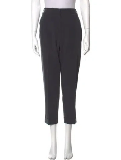 Pre-owned Weekend Max Mara Straight Leg Pants In Gray