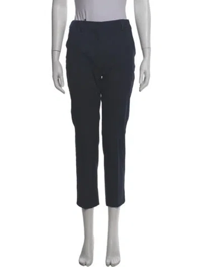 Pre-owned Weekend Max Mara Straight Leg Pants In Gray