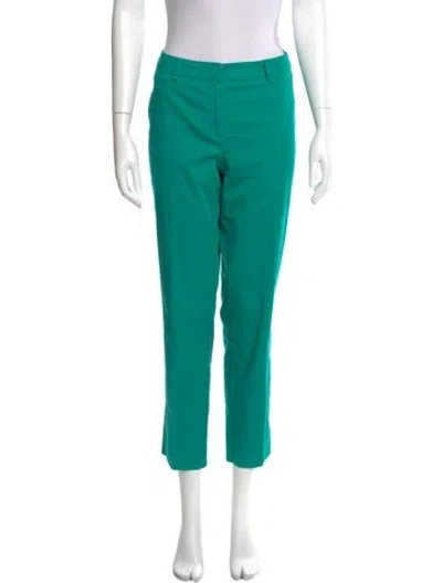 Pre-owned Weekend Max Mara Straight Leg Pants In Green