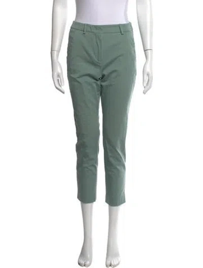 Pre-owned Weekend Max Mara Straight Leg Pants In Green