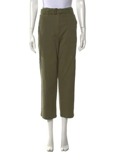 Pre-owned Weekend Max Mara Straight Leg Pants In Green