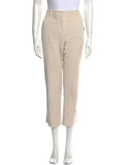 Pre-owned Weekend Max Mara Straight Leg Pants In Neutral