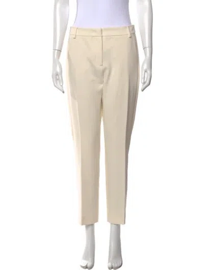 Pre-owned Weekend Max Mara Straight Leg Pants In Neutrals
