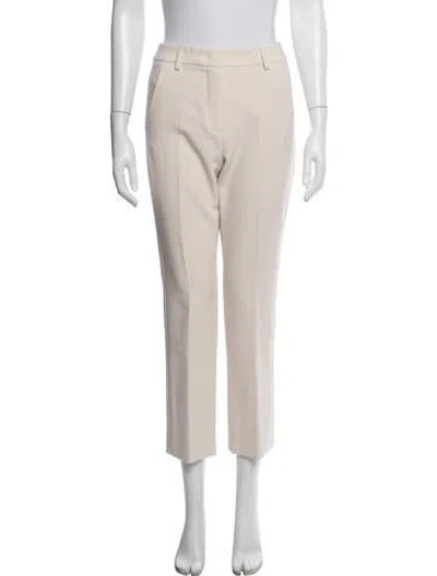 Pre-owned Weekend Max Mara Straight Leg Pants In Neutrals
