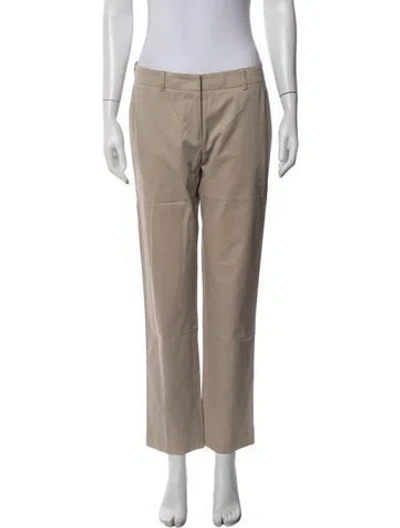 Pre-owned Weekend Max Mara Straight Leg Pants In Neutrals