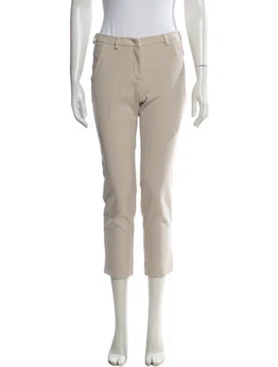 Pre-owned Weekend Max Mara Straight Leg Pants In Neutrals