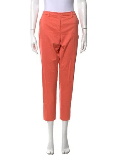 Pre-owned Weekend Max Mara Straight Leg Pants In Orange