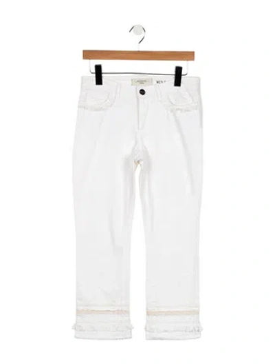 Pre-owned Weekend Max Mara Straight Leg Pants In White