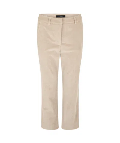 Weekend Max Mara Straight Trousers In Neutral
